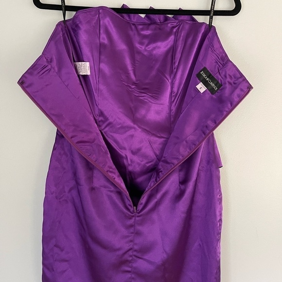 jessica McClintock Strapless Fan Tiered Dress - Picture 4 of 10